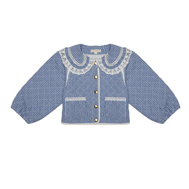 Louise Misha Joulia Jacket - Blue Sonnet Vichy