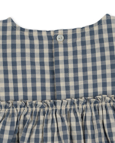 Kim Dress - Captains Blue Check - GEMINI ATELIER