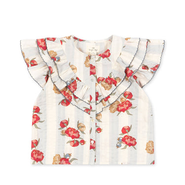 Konges Sløjd Kim Frill Shirt - Peony Stripe