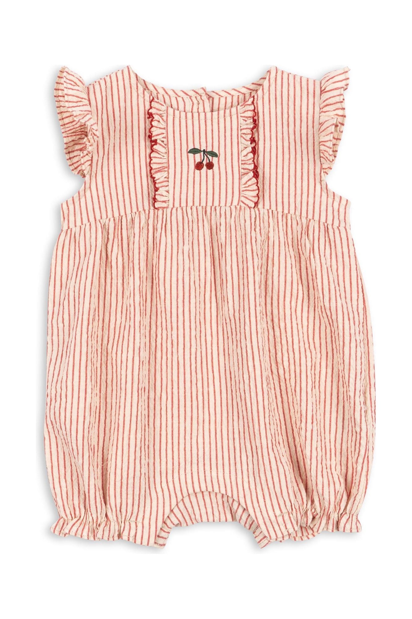 Ellie Frill Rompers - Amour Stripe