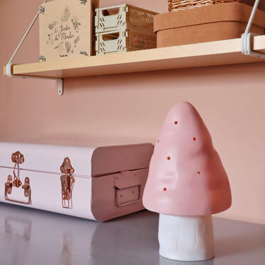 Heico Small Mushroom Night Lamp - Light Pink - Gemini Atelier