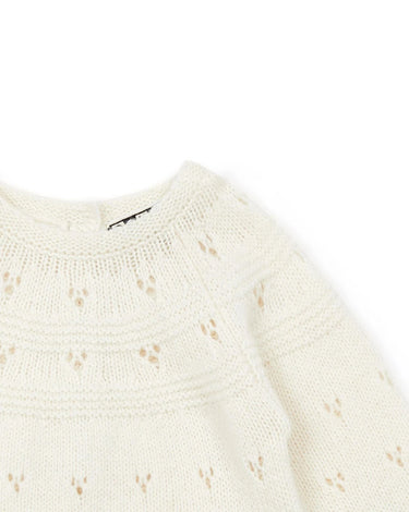 Bonton Baby Knitted Onesie - Off-white - Gemini Atelier