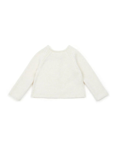 Bonton Baby Knitted Cardigan - Off-white - Gemini Atelier