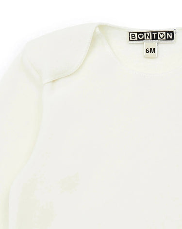 Bonton Newborn Top & Pant Fleece Set - Off-white - Gemini Atelier