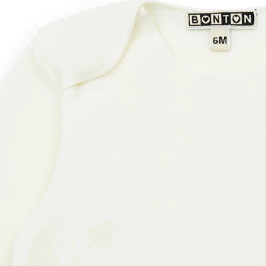 Bonton Newborn Top & Pant Fleece Set - Off-white