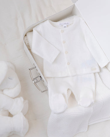 Top & Pant Baby Set - Off-White - GEMINI ATELIER