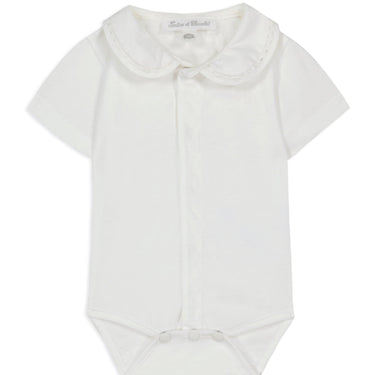 Round Neck Bodysuit - Off-White - GEMINI ATELIER