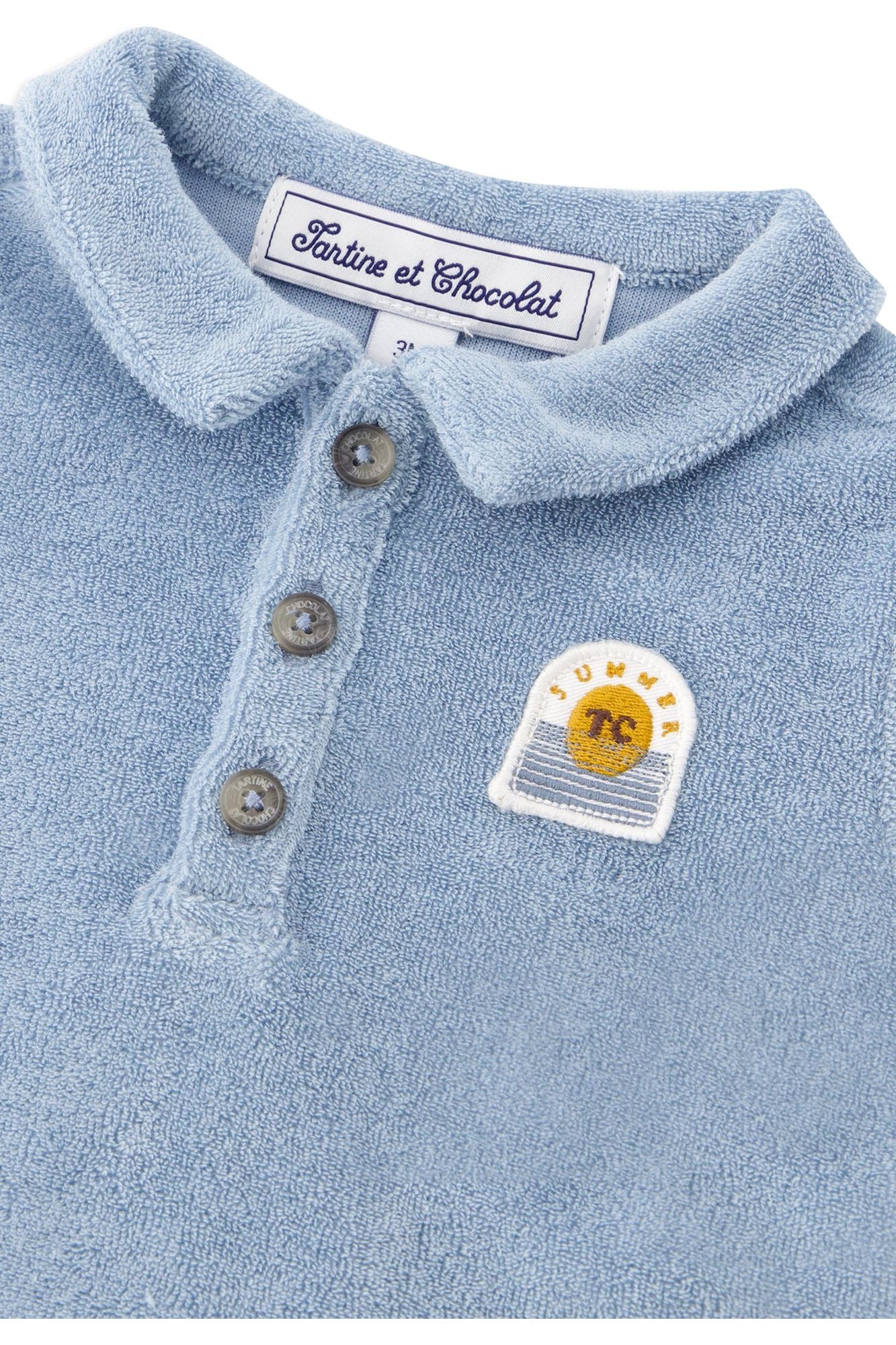 Sponge Polo Shirt - Horizon Blue