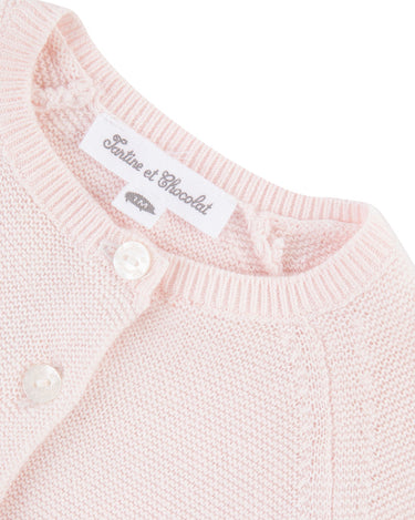 Knitted Cardigan - Pink - GEMINI ATELIER