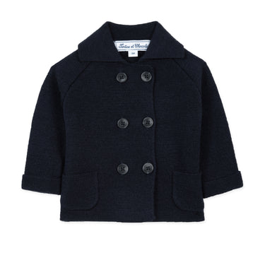 Tartine et Chocolat Wool Cardigan - Navy