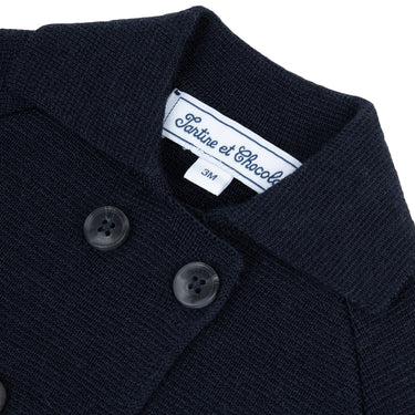 Tartine et Chocolat Wool Cardigan - Navy