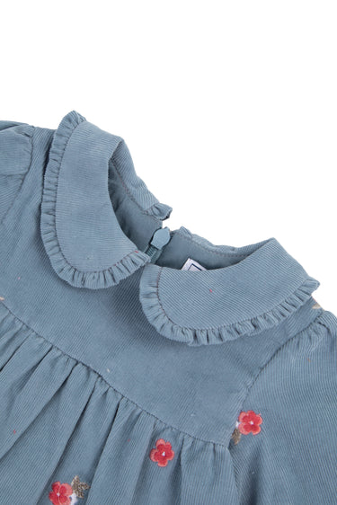 Tartine et Chocolat Corduroy Dress - Blue - Gemini Atelier