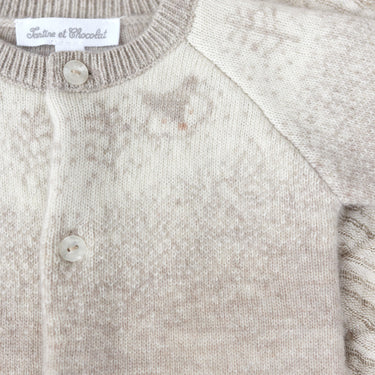 Tartine et Chocolat Wool & Cashmere Onesie - Sand