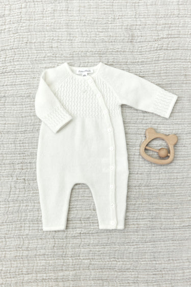 Tartine et Chocolat Cashmere Onesie - Off-White - Gemini Atelier