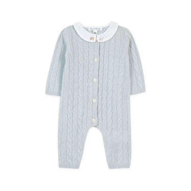 Tartine et Chocolat Wool Onesie - Pale Blue