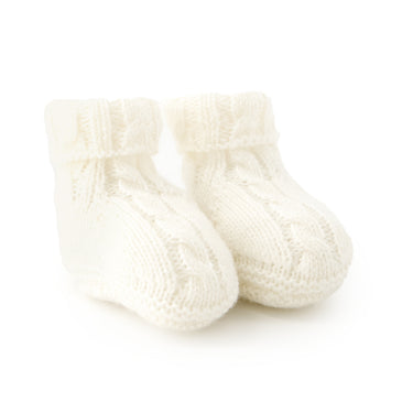 Tartine et Chocolat Wool Booties - Off-White