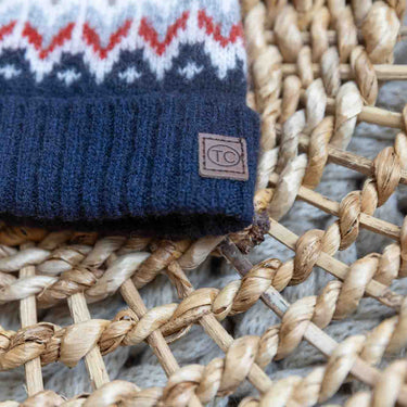 Tartine et Chocolat Wool Beanie - Navy Jacquard