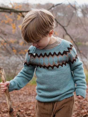 Serendipity Alpaca Raglan Sweater - Dusty Teal - Gemini Atelier