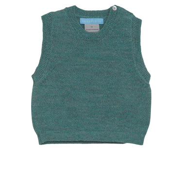 Serendipity Baby Alpaca Vest - Dusty Teal