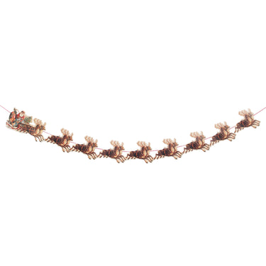 Santa Sleigh Paper Garland