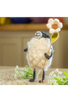 Barbara the Sheep with a Flower - GEMINI ATELIER