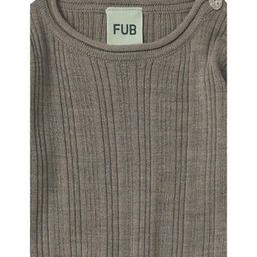 Fub Merino Baby Rib Body - Hazel Melange