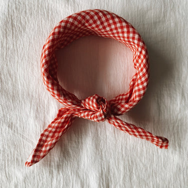 Lalaby Eddie Scarf - Cherry Check