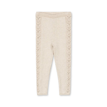 Konges Sløjd Cabby Knit Pants - Off-white Melange