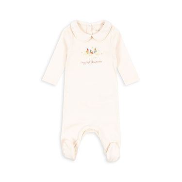 Konges Sløjd Christmas Onesie - Antique White