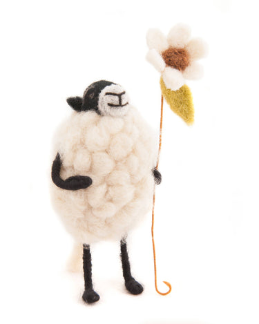 Barbara the Sheep with a Flower - GEMINI ATELIER